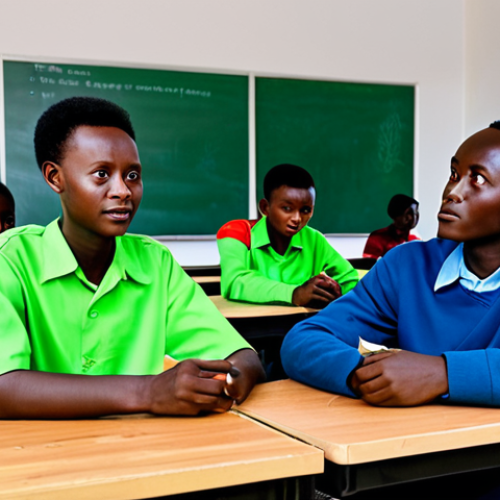 Home 6 Image Prompt 1: Modern STEM Education in Rwanda**
