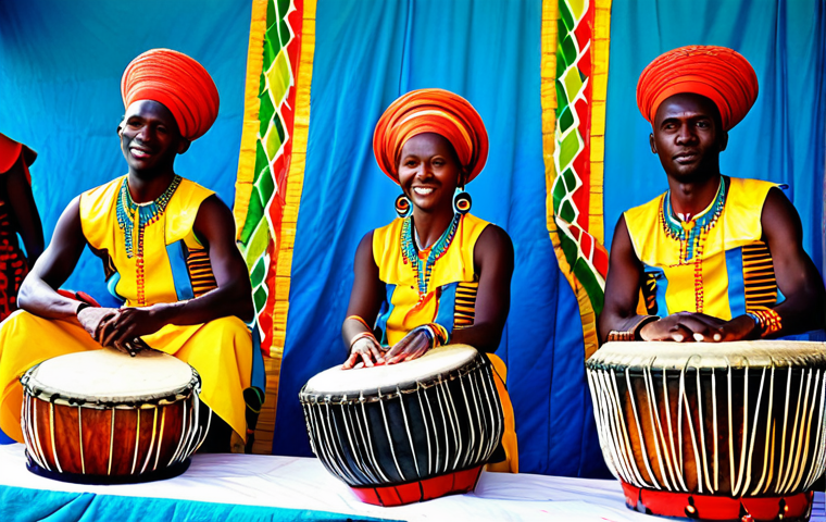 르완다의 민속 음악 축제 분석 - Ingoma Drummers - Rhythm and Power**

"A group of Rwandan Ingoma drummers performing at a vibrant mu...