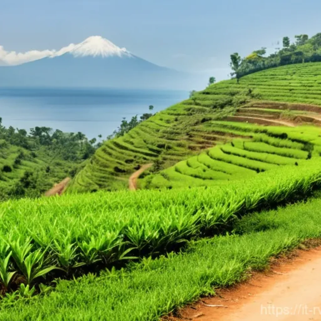 르완다에서 자전거 투어 - **Image Prompt: Joyful Ride on the Congo Nile Trail**
    A vibrant and energetic scene depicting a ...