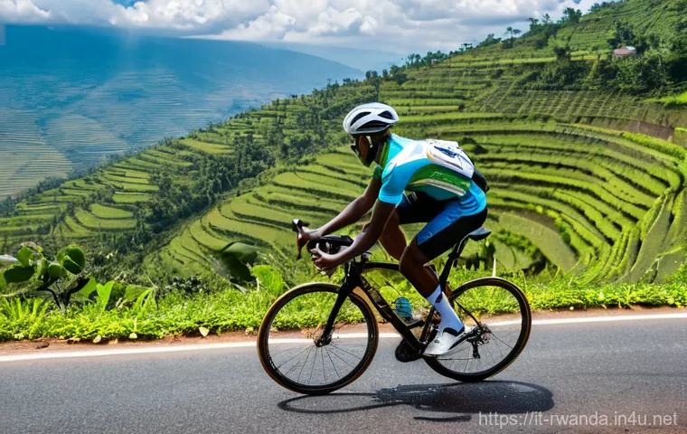 르완다에서 자전거 투어 - **Image Prompt: Authentic Rwandan Hospitality**
    A heartwarming and engaging scene set in a livel...