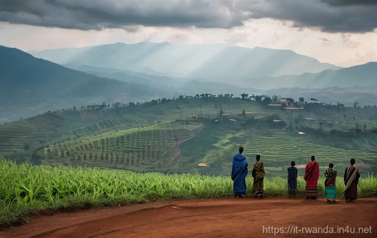 르완다와 프랑스의 관계 - **Prompt:** A solemn and reflective scene in Rwanda, depicting the enduring shadow of the 1994 genoc...