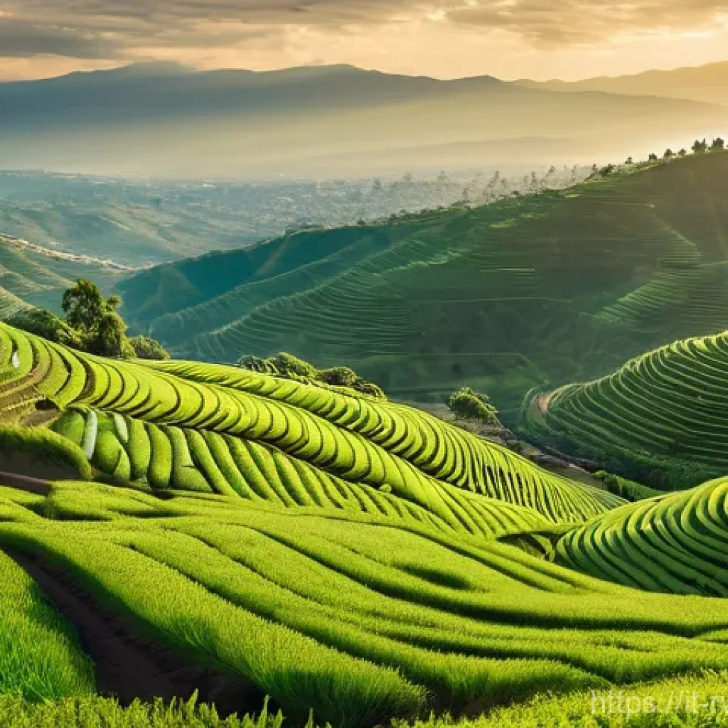 르완다와 우간다 비교 - **Prompt for Rwandan Landscape: "The Resilient Emerald Hills"**
    "An aerial, breathtaking panoram...