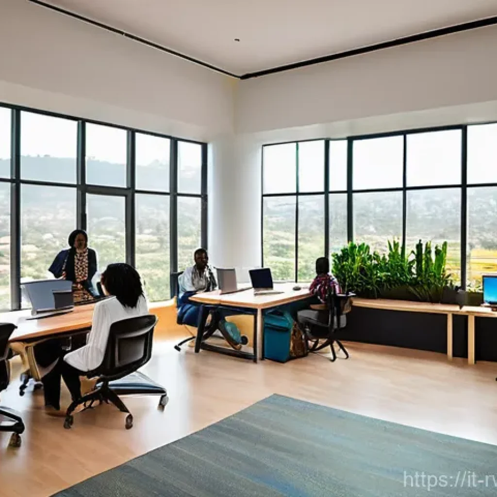 르완다 비즈니스 기회 - **Prompt for Rwanda Tech Hub / Kigali Innovation City:**
    "A vibrant, wide-angle shot of a modern...